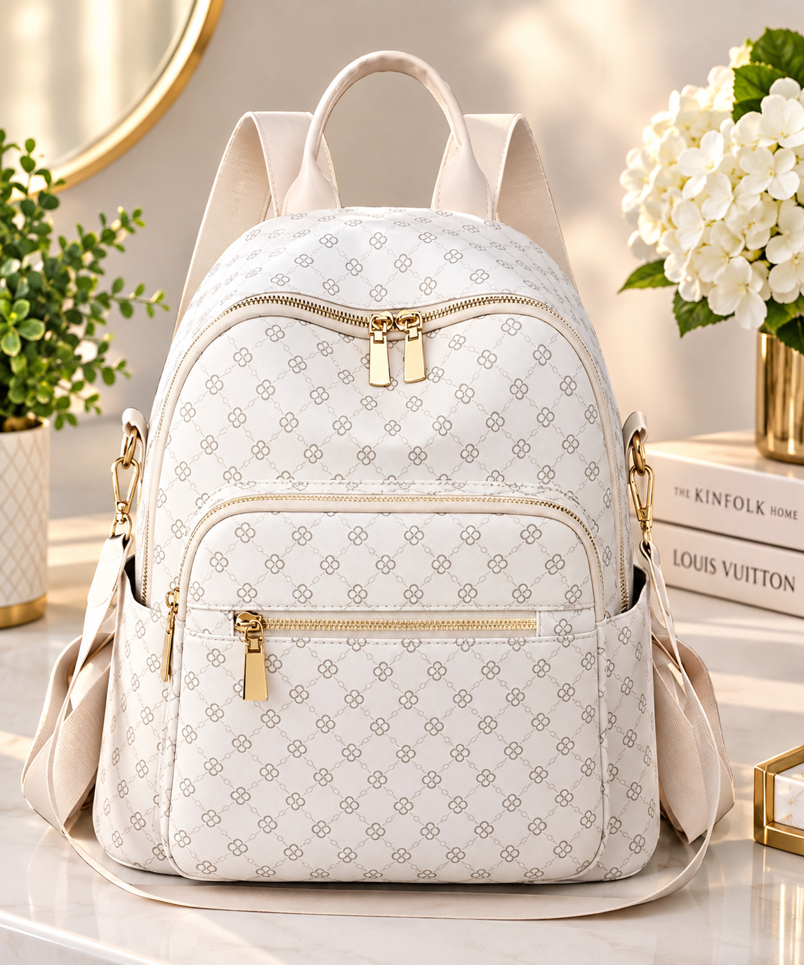 Elegant Monogram Backpack